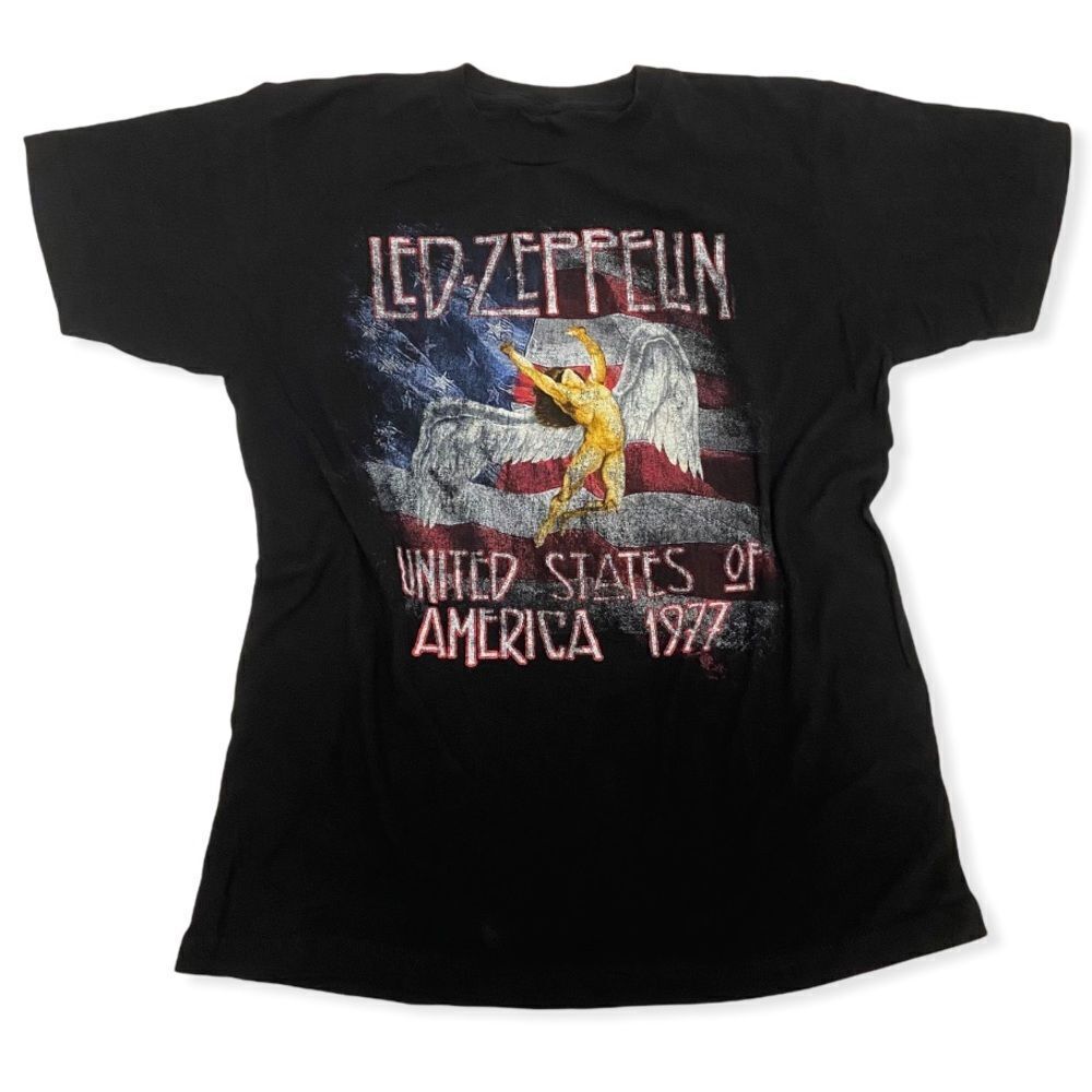 Led Zeppelin USA 77 Flag T-Shirt